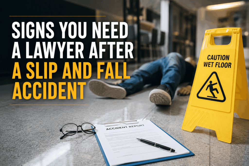 Signs You Need a Lawyer After a Slip and Fall Accident