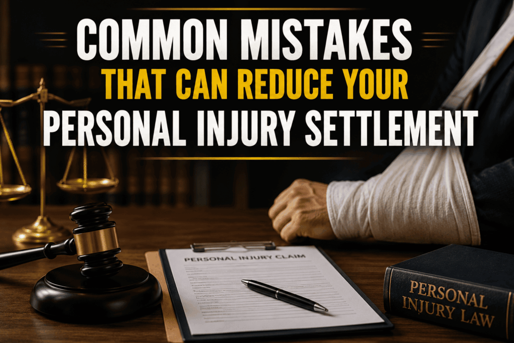 Common Mistakes That Can Reduce Your Personal Injury Settlement