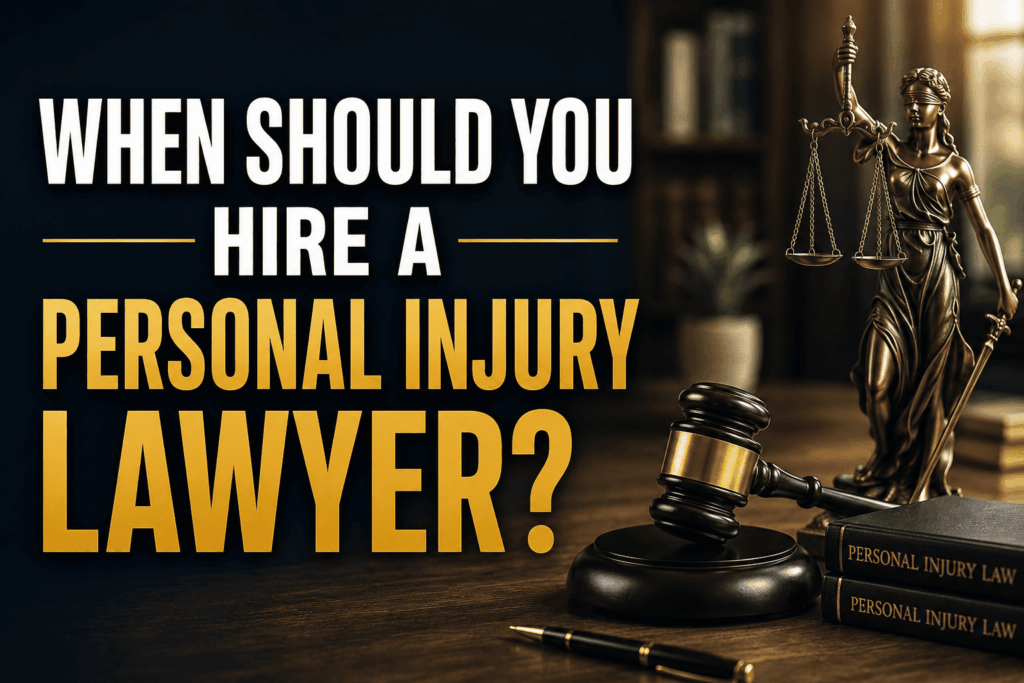 When Should You Hire a Personal Injury Lawyer?